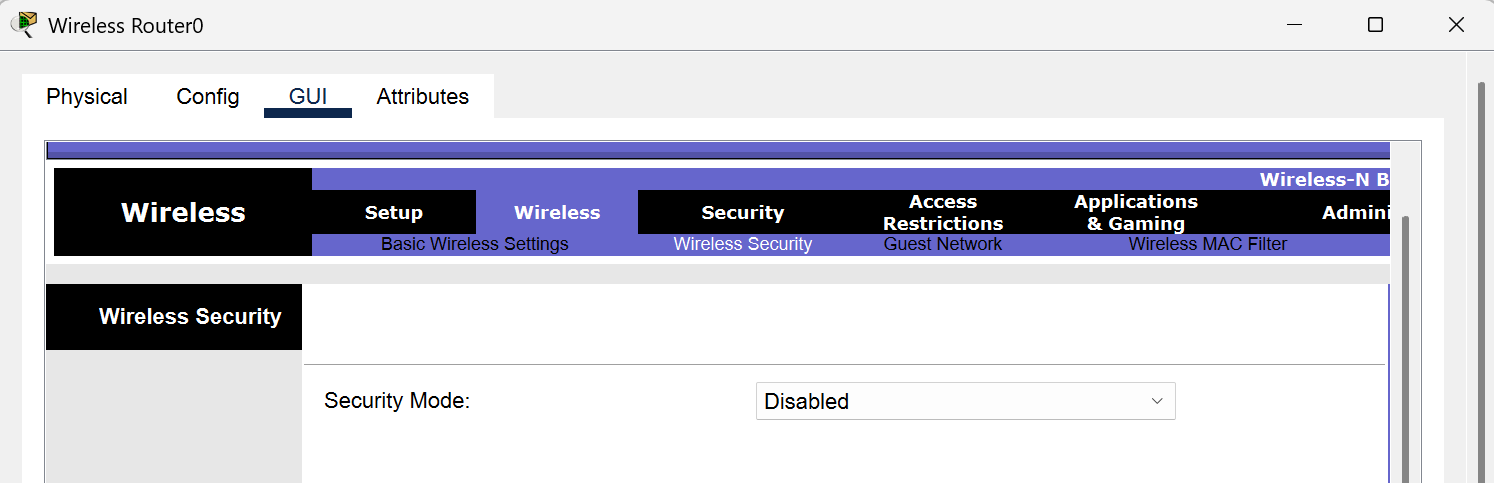 Initial Wireless Settings