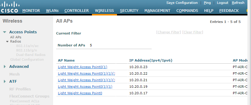LAN Connection and LAP Activation on WLC